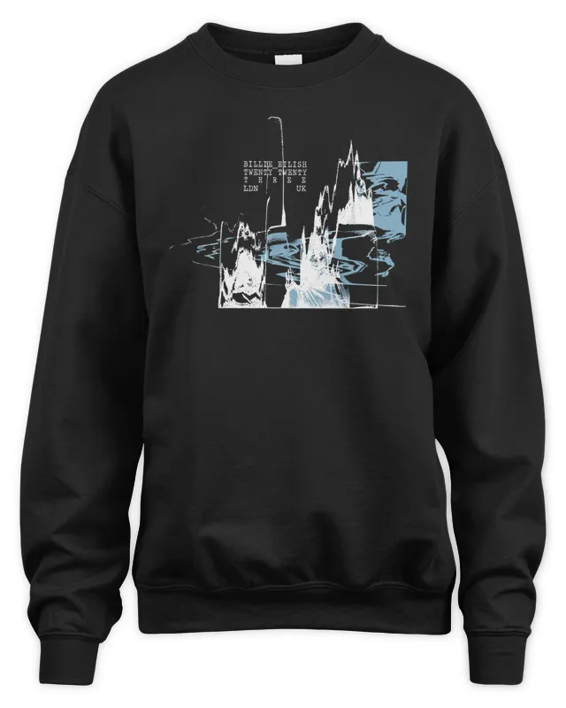 New Billie Eilish Tour Merch London Collage Sweatshirt
