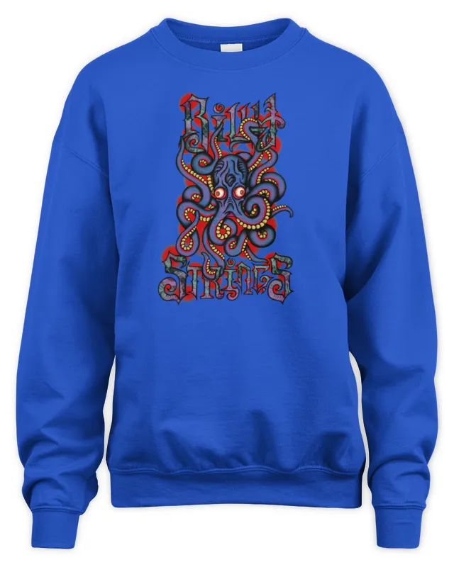 New Billy Strings Store Merch Winter Tour 2025 Octopus Sweatshirt