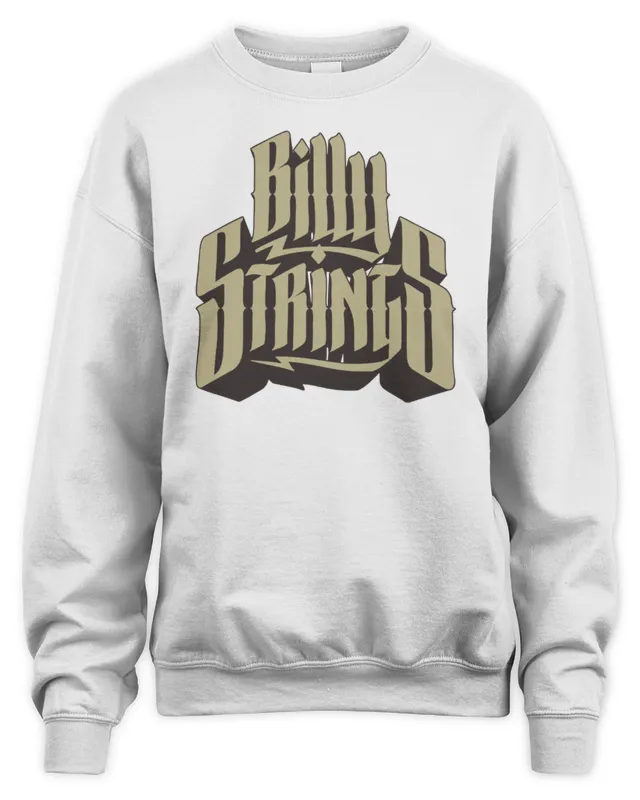 New Billy Strings Winter 2025 Merch 3D Logo Sweatshirt