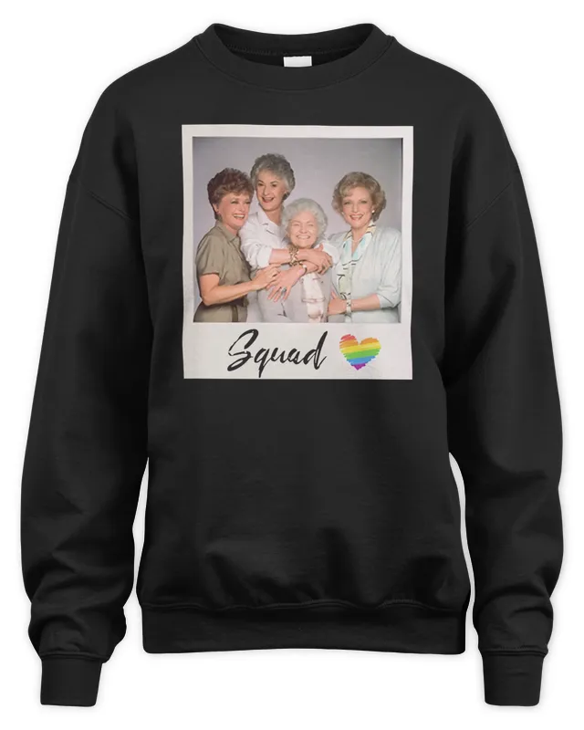 New Golden Girls Merchandise The Golden Girls Rainbow Squad Sweatshirt