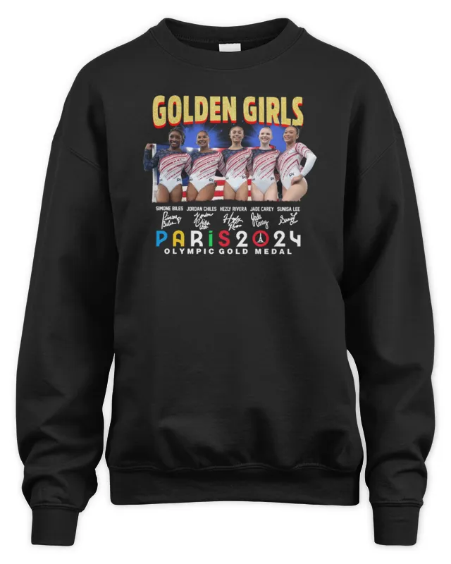 New USA Golden Girls Gymnastics Olympic Paris Gold Medal Sweatshirt