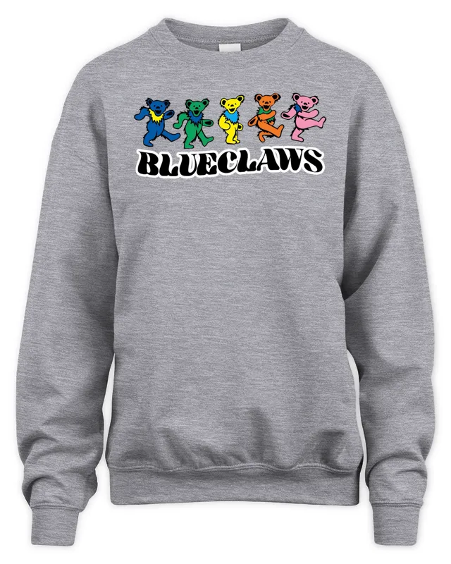 New MILB Shop Jersey Shore BlueClaws Grateful Dead 108 Stitches Sweatshirt