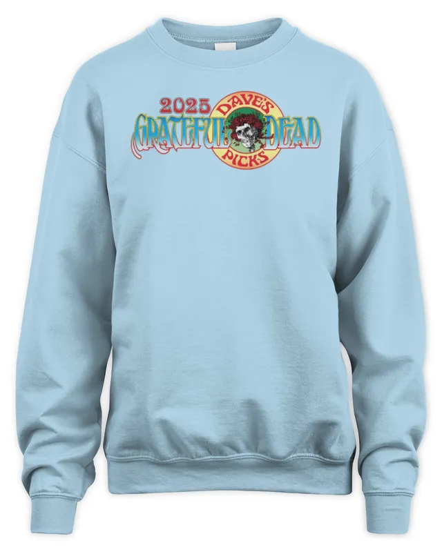 New Grateful Dead Merch Store 2025 Dave’s Picks Sweatshirt