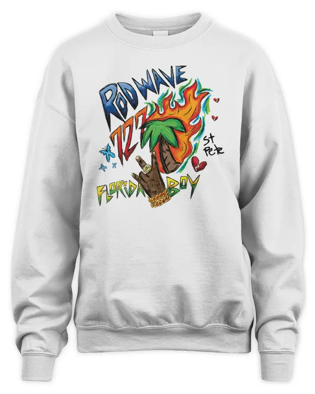 New Rod Wave Nostalgia Tour Merch Florida Boy Sweatshirt