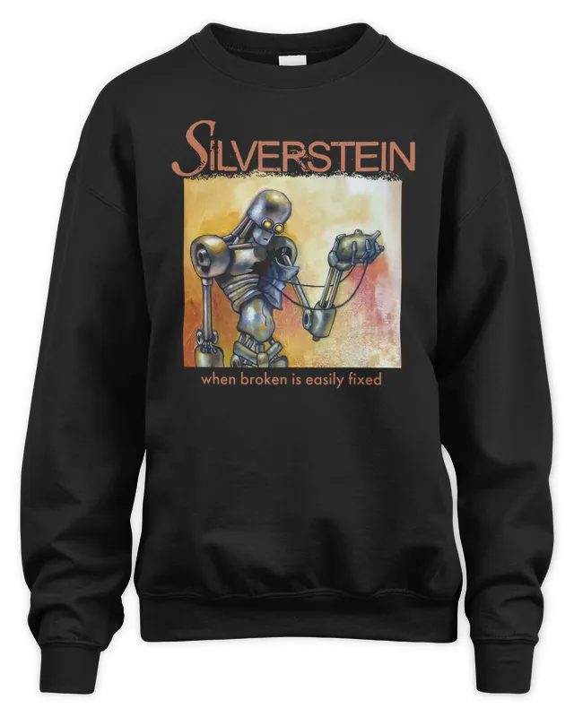 New Silverstein Merch Silverstein When Broken Is Easily Fixed Black Sweatshirt