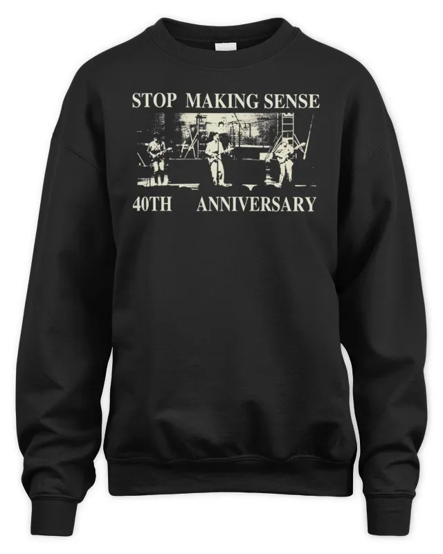 A24 Merch Merch Stop Making Sense Setlist 40th Anniversary Sweatshirt