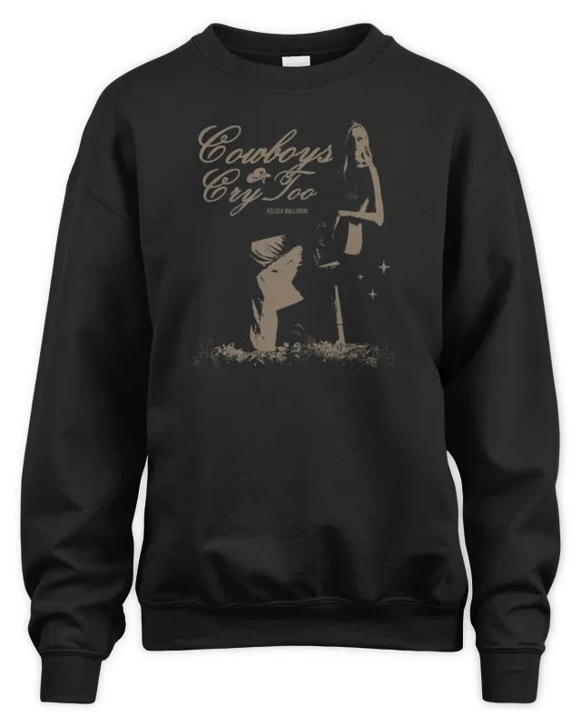 New Kelsea Ballerini Official Store Cowboys Cry Too Face Sweatshirt