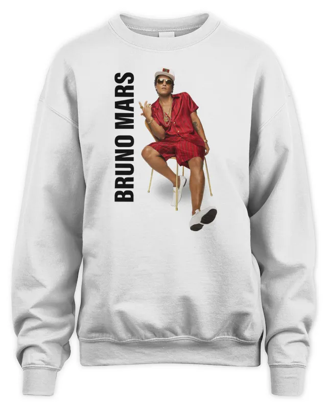 New Bruno Mars Merch 24K Magic Tour Sweatshirt