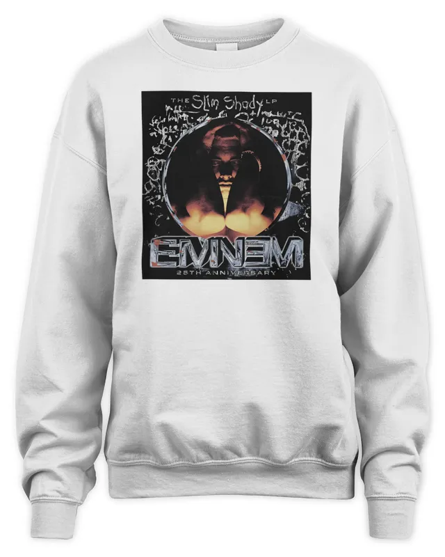 New Eminem 25Th Anniversary Merch Sslp25 Portrait Sweatshirt