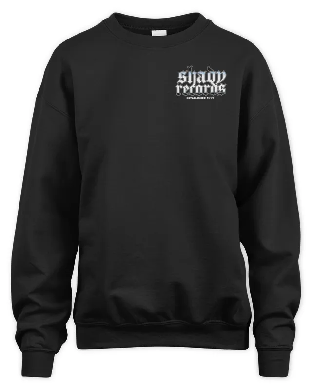 Slim Shady Eminem Merch Shady Records Chrome Logo Sweatshirt