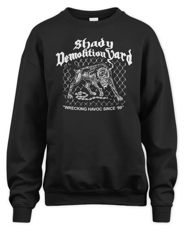 New Eminem Merch Shady Demolition Junkyard Dog Sweatshirt