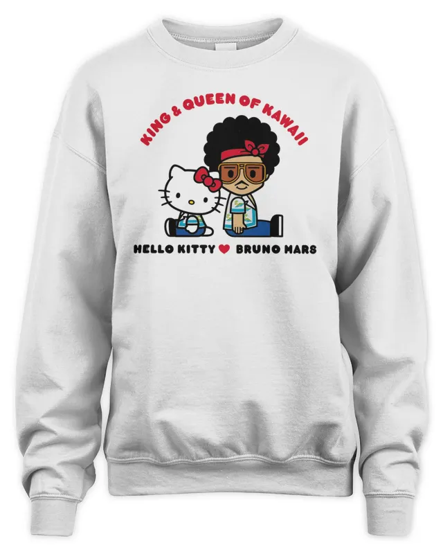 New Bruno Mars Hello Kitty Sweatshirt