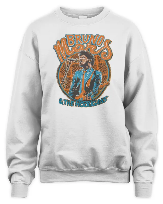New Bruno Mars Merch Bruno Mars And The Hooligans Sweatshirt