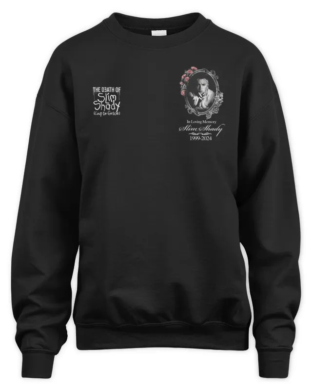 New Official Eminem Shop Merch TDOSS In Loving Memory Graphic Sweatshirt