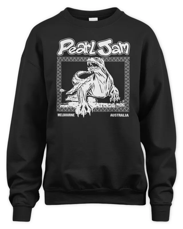 Pearl Jam World Tour Merch Melbourne Au Bunyip Sweatshirt