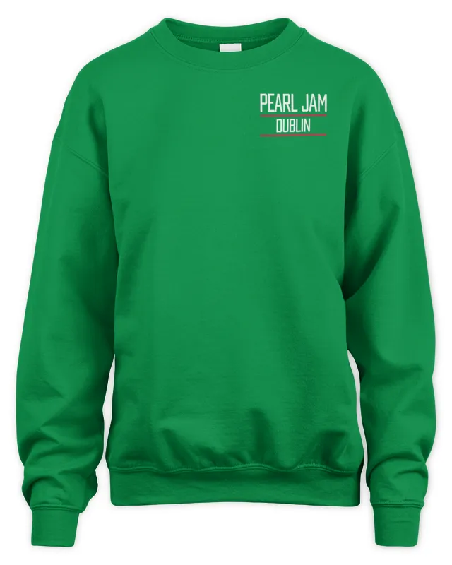 Pearl Jam Merch Dublin Tour Sweatshirt