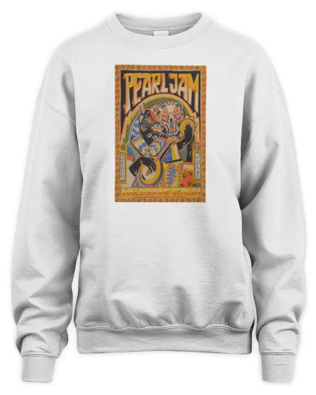 Pearl Jam Tour Merch Waldbuhne Berlin July 3th Sweatshirt