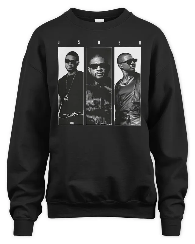 Usher Raymond IV Merch Usher 3 Photo Tour Sweatshirt