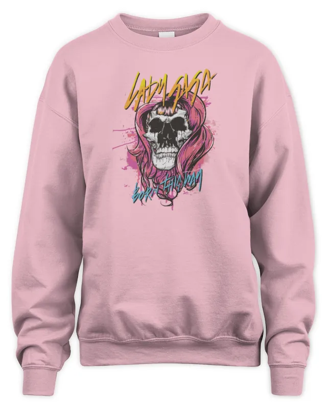 Lady Gaga Merch Born This Way Skull Sweatshirt