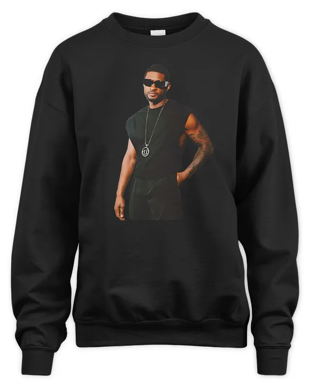 Usher Raymond IV Merch Usher Photo Cut Out Tour Sweatshirt