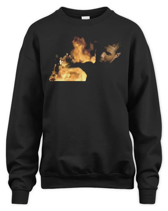 Usher Raymond Merch Burn Black Sweatshirt