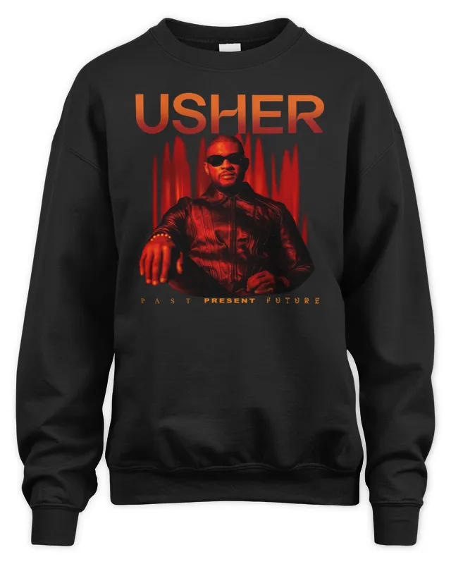 Shop Usher Merch Usher Past Present Future Tour Sweatshirt