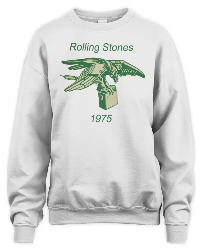 Lady Gaga Wear Rolling Stones Eagle Amp 1975 Sweatshirt
