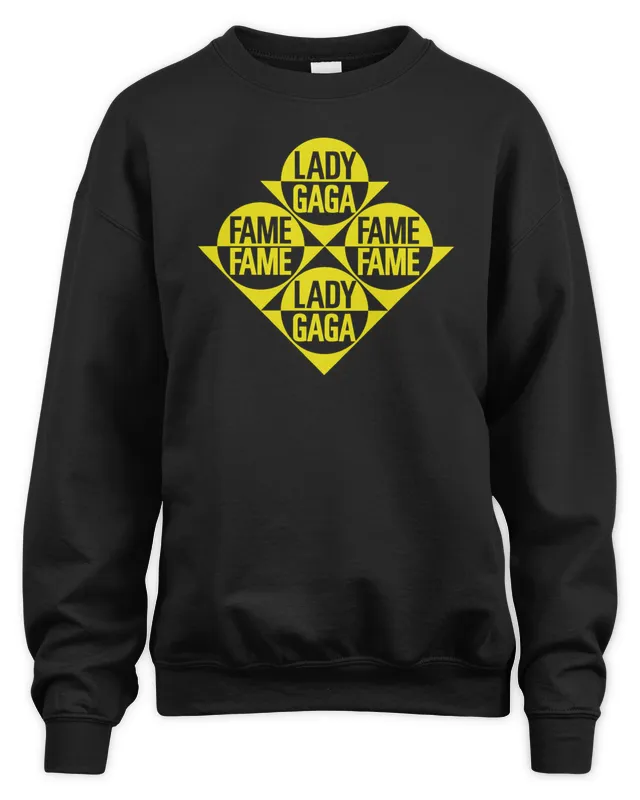 Lady Gaga Merch The Fame Black Sweatshirt