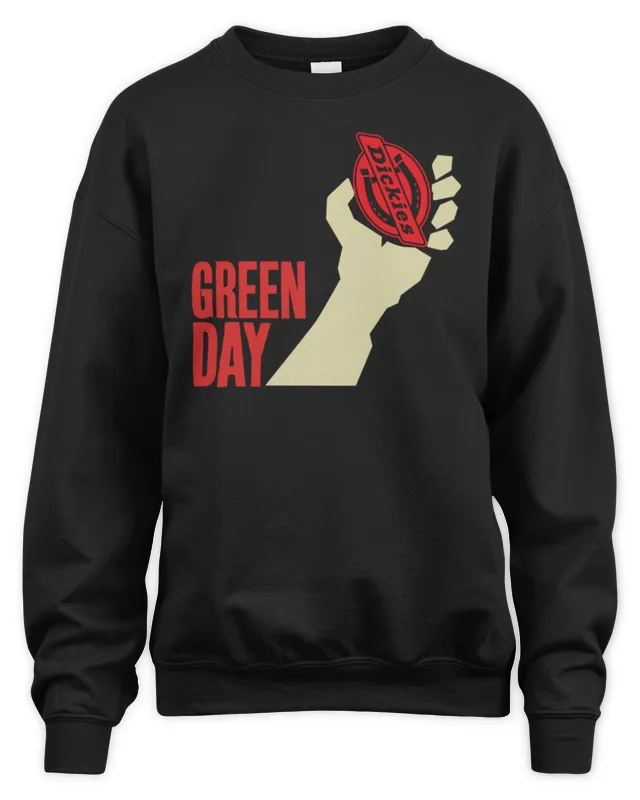 New Green Day American Idiot Merch Dickies Heart Grenade Sweatshirt