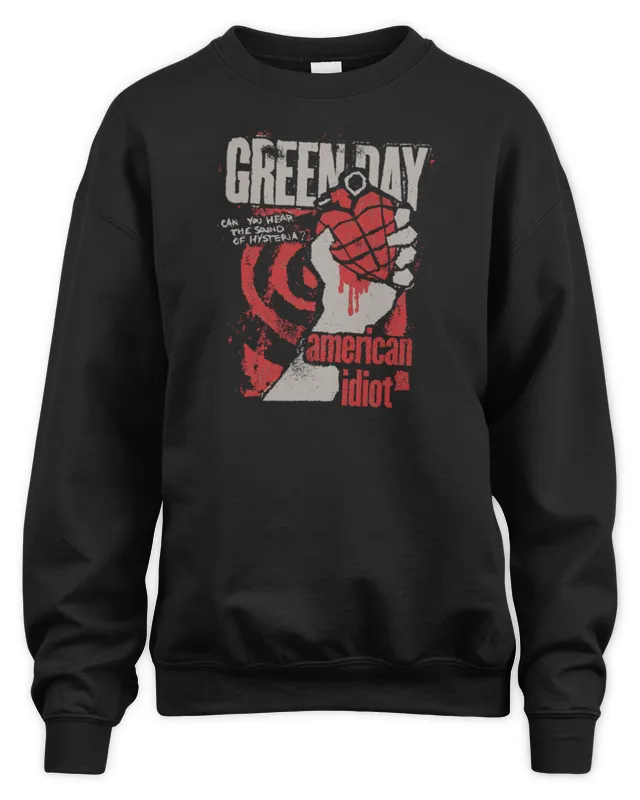 New Green Day Merch Store American Idiot Hysteria Sweatshirt