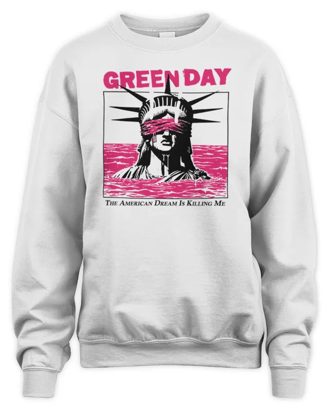 New Green Day Store Lady Liberty Sweatshirt