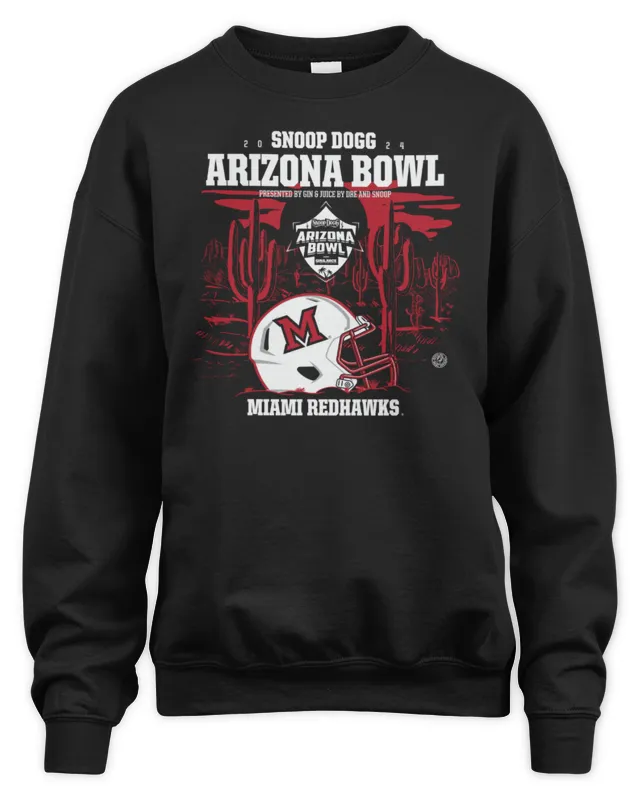 New Miami Redhawks Snoop Dogg Arizona Bowl Helmet Sweatshirt