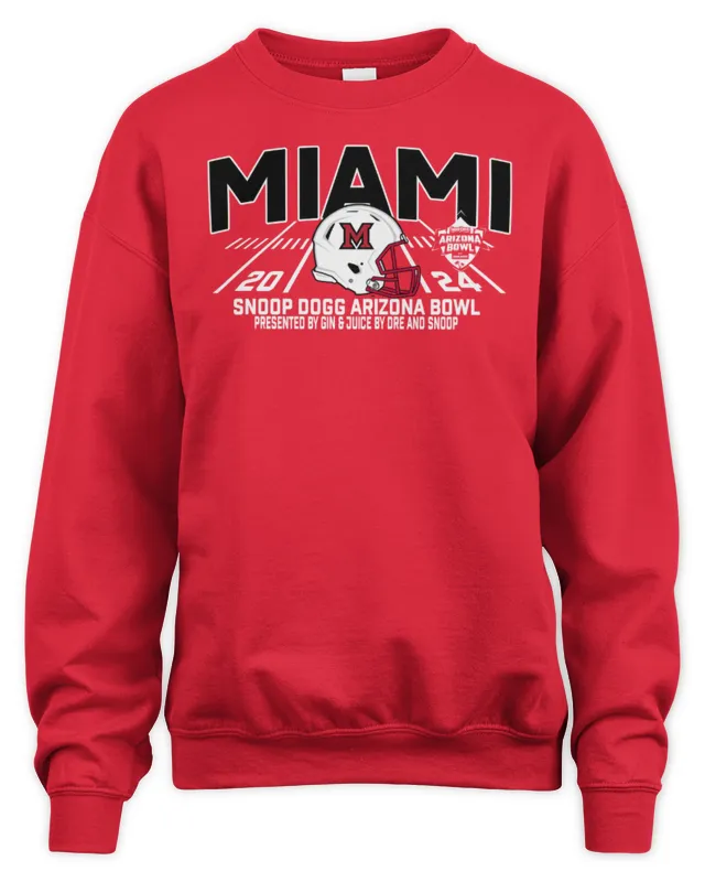 New Official Miami RedHawks Snoop Dogg Arizona Bowl Bound Sweatshirt