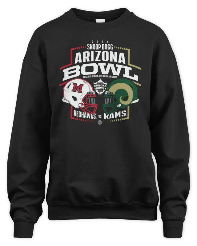 New Colorado State Rams vs Miami Redhawks Snoop Dogg Arizona Bowl Helmets Sweatshirt