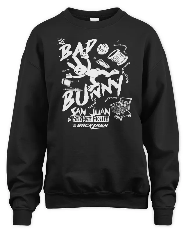 Bad Bunny Merch Wwe San Juan Sweatshirt