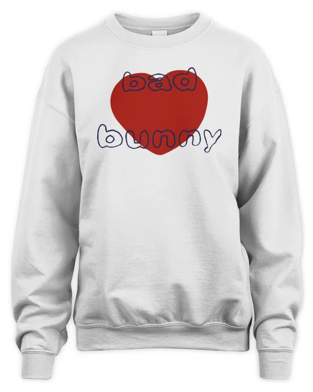 Bad Bunny Apple Music Heart Sweatshirt