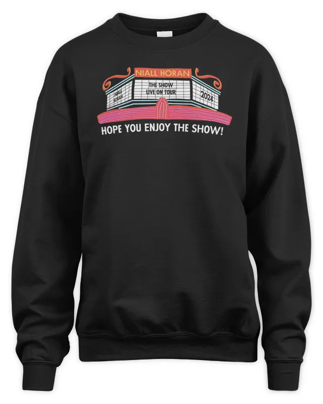 Niall Horan The Show Live On Tour Merch Theatre Marquee Cities Sweatshirt
