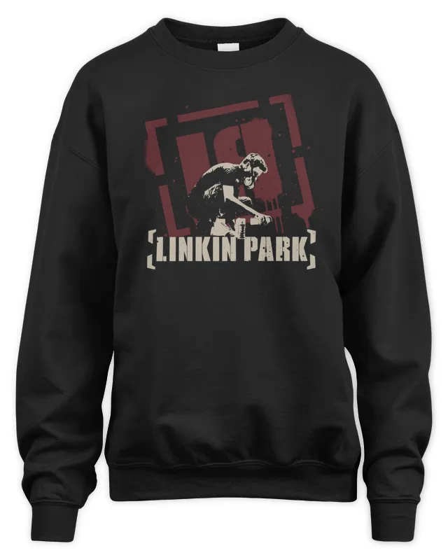Linkin Park Merch Meteora Spray Black Sweatshirt
