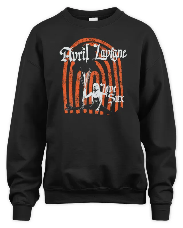 Avril Lavigne Store Love Sux Red Rainbow Sweatshirt