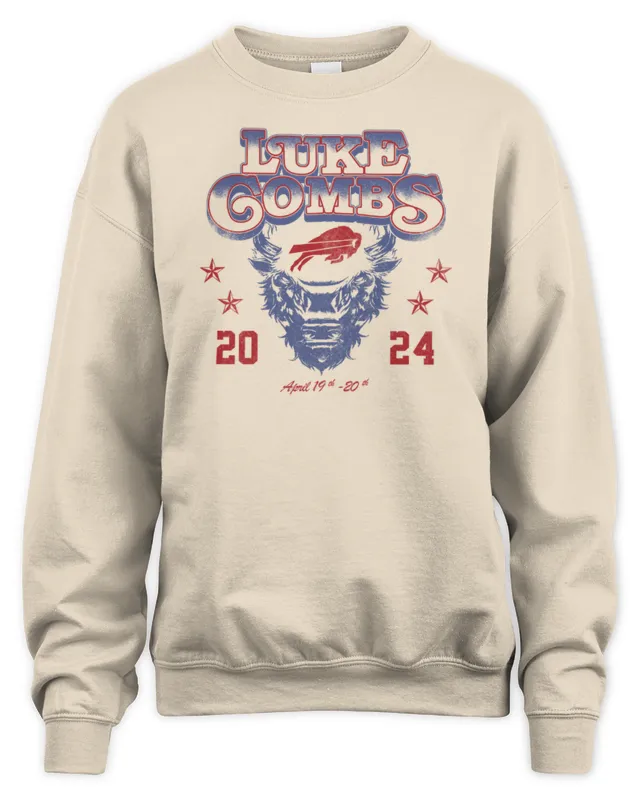 New Luke Combs x Buffalo Bills Growin’ Up and Gettin’ Old Tour Sweatshirt