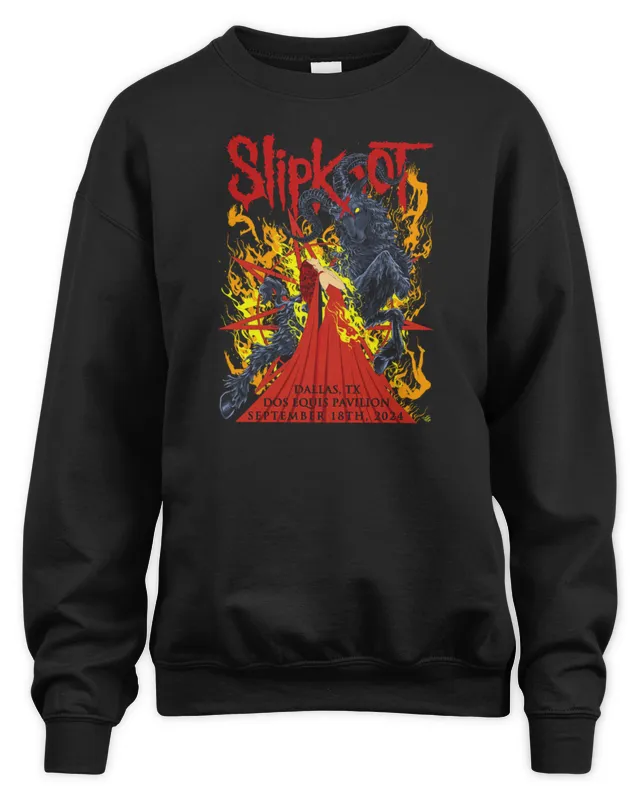 New Official Slipknot Merch Store Tour Dallas Sweatshirt