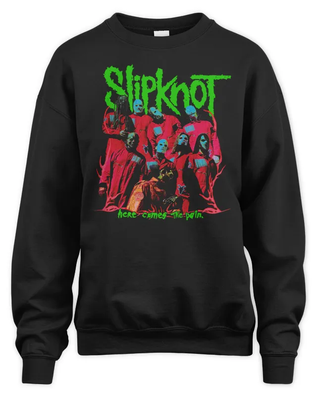New Slipknot Official Merch Slipknot 25th Anniversary Tour Here Comes The Pain Sweatshirt