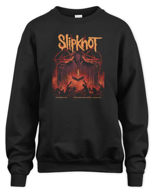 New Official Slipknot Band Merch 25th Anniversary Tour Auburn Sweatshirt