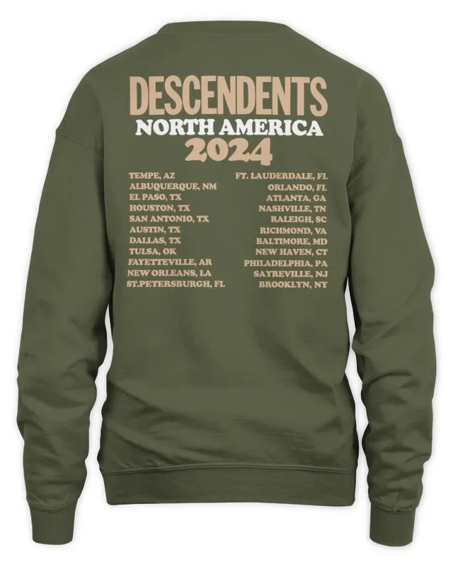 New Descendents Merch Store 4 Mugs Tour Sweatshirt