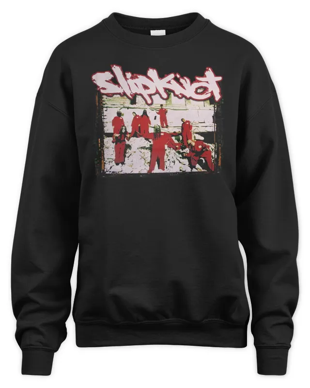 New Official Slipknot Merch 20th Anniversary Red Jump Suits Sweatshirt