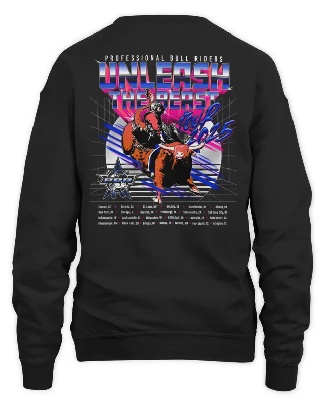 PBR Unleash The Beast 2025 Routing Black Sweatshirt