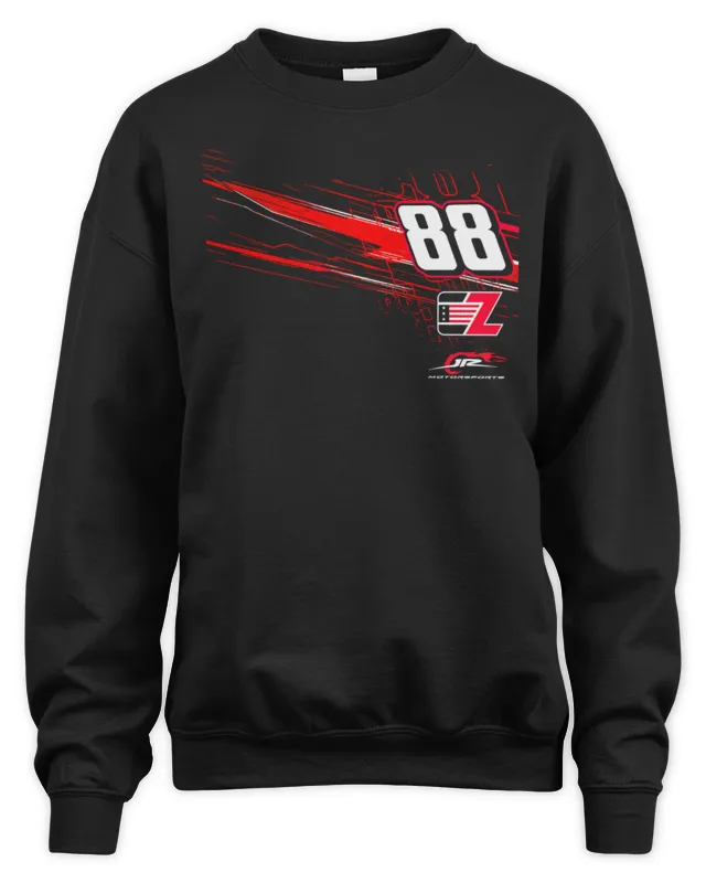 Connor Zilisch JR Motorsports Official Team Apparel Lifestyle Black Sweatshirt