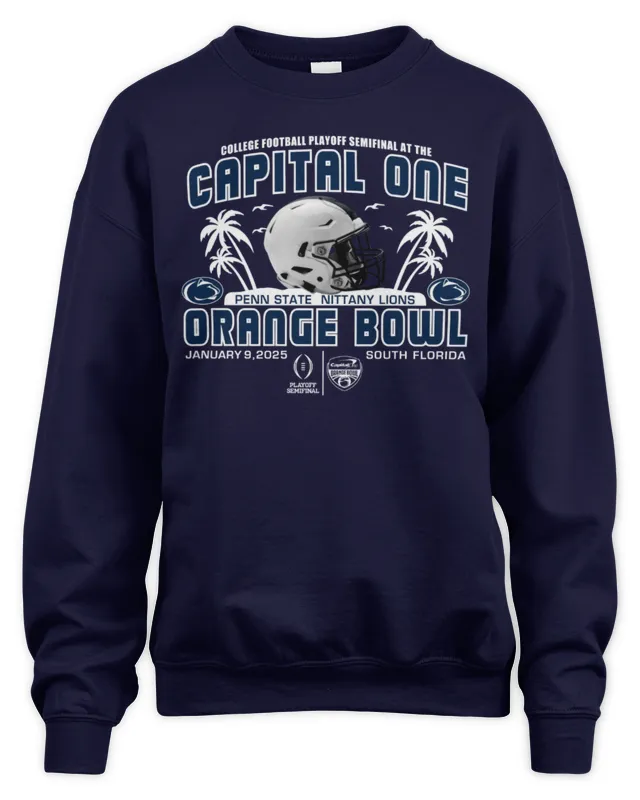 New Penn State Nittany Lions 2025 Cfp Semifinal At The Capital One Orange Bowl Navy Sweatshirt