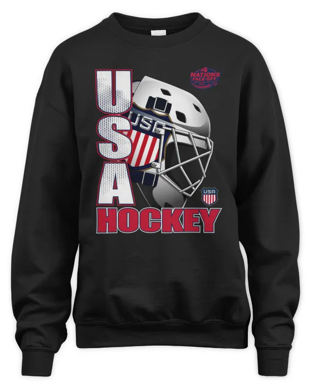 New USA 2025 4 Nations Face-Off Goalie Strong Navy Sweatshirt