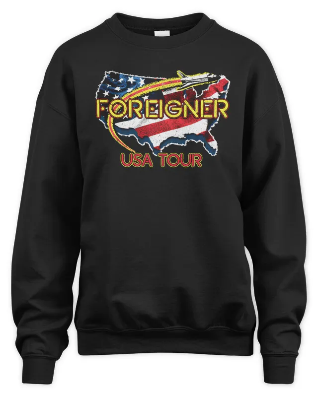 New Foreigner Official Clothing Usa Tour – 2025 Sweatshirt